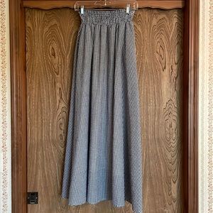 Black & white gingham maxi skirt, size small